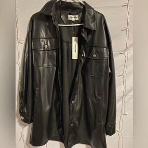 Vigoss Men's Black Shirt Jacket